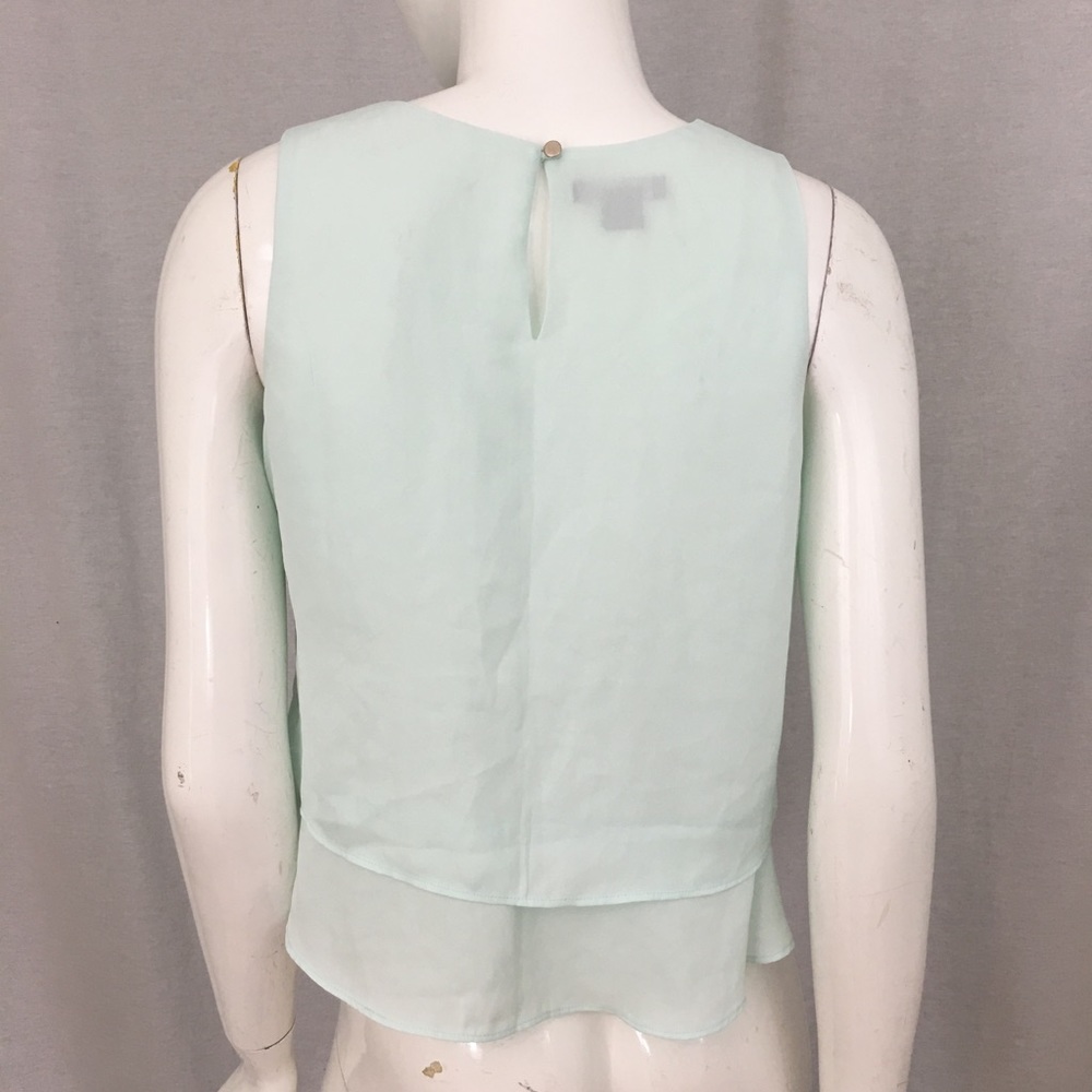 Sz XS Metaphor Sleeveless Ruffle Layer Blouse Top - Picture 7 of 8